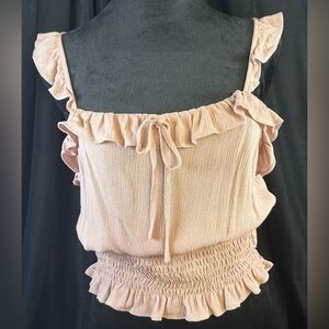 Paper Crane Boho Bohemian Dusty Pink Crop Top a5